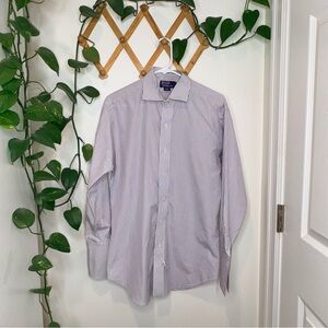 POLO RALPH LAUREN Cotton Purple Striped Dress Shirt